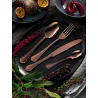 Komplett uppsättning lyxigt bestick av rostfritt stål 24 delar - Boss Viadurini