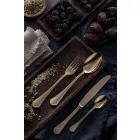 Komplett uppsättning lyxigt bestick av rostfritt stål 24 delar - Boss Viadurini