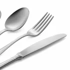 Komplett uppsättning lyxigt bestick av rostfritt stål 24 delar - Boss Viadurini