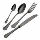 Komplett uppsättning lyxigt bestick av rostfritt stål 24 delar - Boss Viadurini