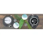 Bestick i svart stål modern design 24 delar - Calamo Viadurini