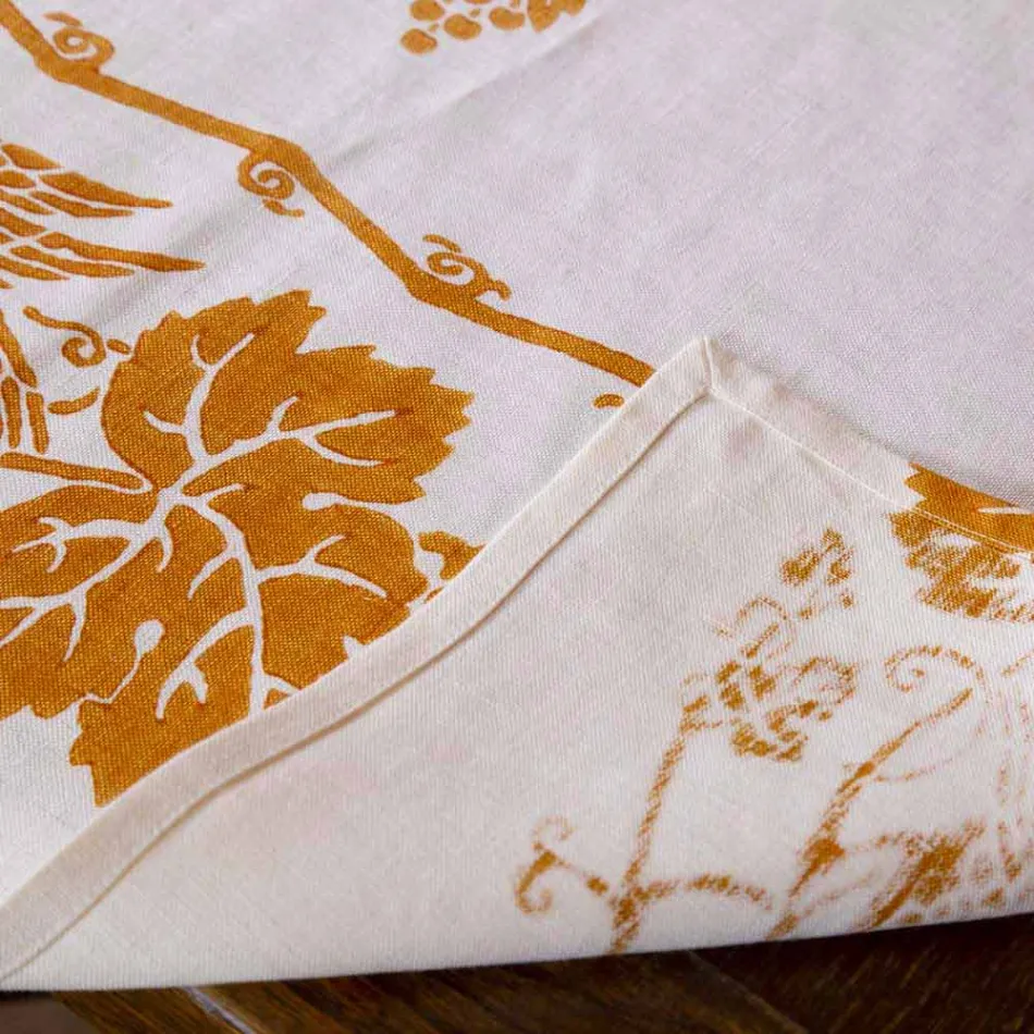 Frukoservice med linne med handgjorda enkelstycken - varumärken Viadurini