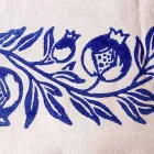 Frukoservice med linne med handgjorda enkelstycken - varumärken Viadurini