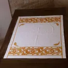 Frukoservice med linne med handgjorda enkelstycken - varumärken Viadurini