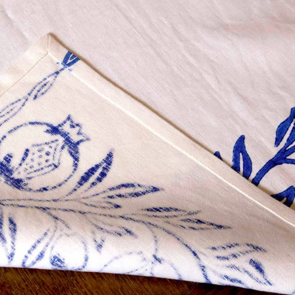 Frukoservice med linne med handgjorda enkelstycken - varumärken Viadurini