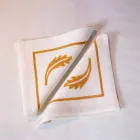 Frukoservice med linne med handgjorda enkelstycken - varumärken Viadurini