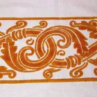 Frukoservice med linne med handgjorda enkelstycken - varumärken Viadurini