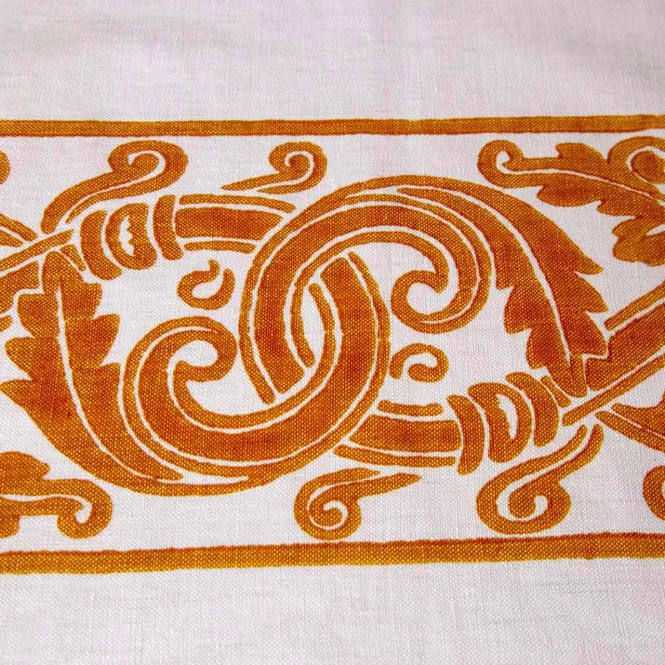 Frukoservice med linne med handgjorda enkelstycken - varumärken Viadurini