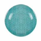 Komplett bordservice i färgat porslin 18 stycken - Indonesien Viadurini