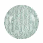 Komplett bordservice i färgat porslin 18 stycken - Indonesien Viadurini