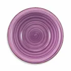 Bestick med färgade tallrikar 18 stycken i modern stengods - Abruzzo Viadurini