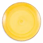 Bestick med färgade tallrikar 18 stycken i modern stengods - Abruzzo Viadurini