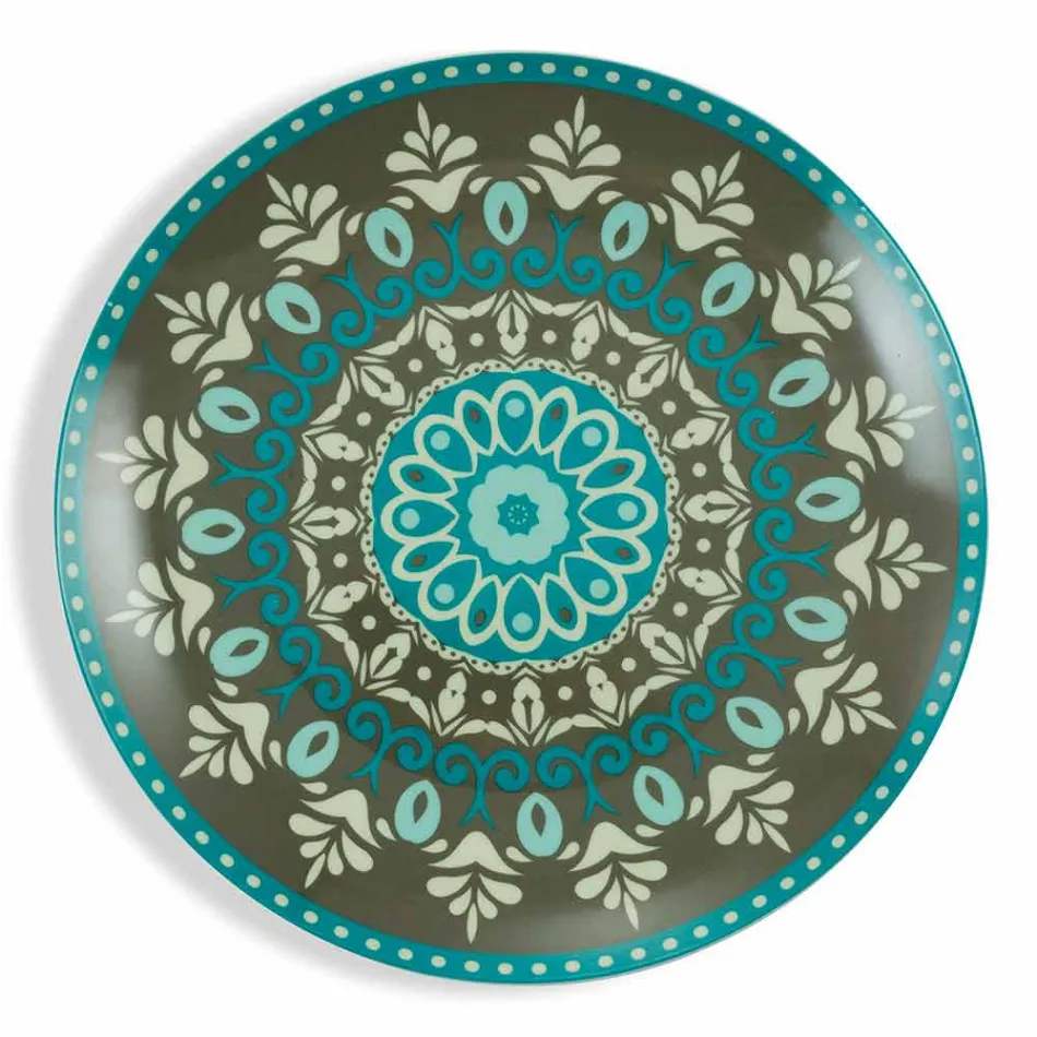 Blåfärgade porslinspisar 18 delar - Eivissa Viadurini