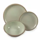 Servis Set Färgade plattor Full 18 Pieces Design - Osteria Viadurini