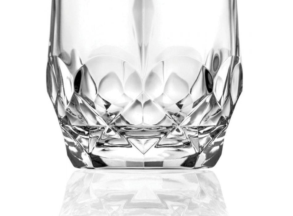 12 delar Ecological Crystal Whisky Glasses Service - Bromeo Viadurini