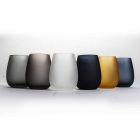 Modernt färgat glasvattenglas, 12 stycken - fälg Viadurini