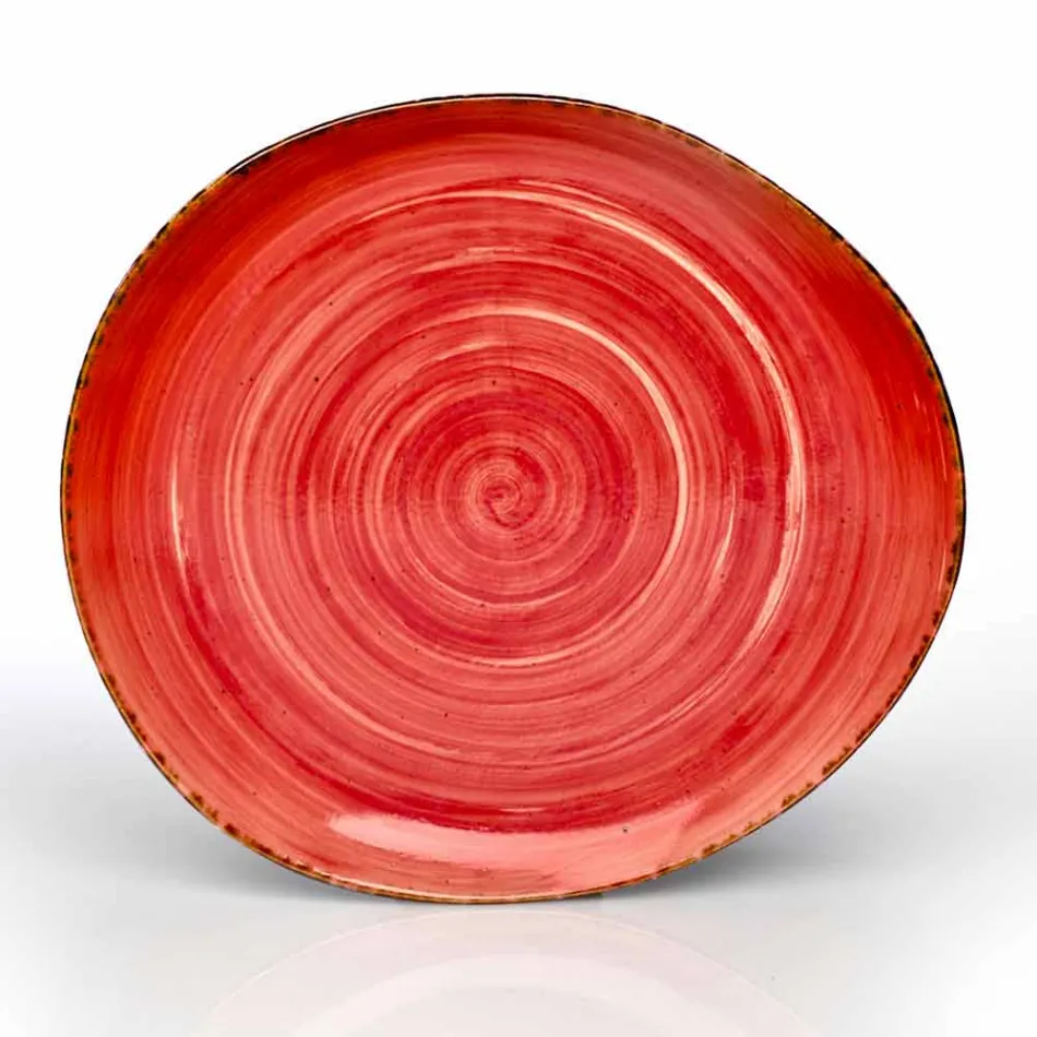 Uppsättning av 16 rätter för modern design i elegant färgad stengods - Simba Viadurini