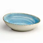 Uppsättning av 16 rätter för modern design i elegant färgad stengods - Simba Viadurini