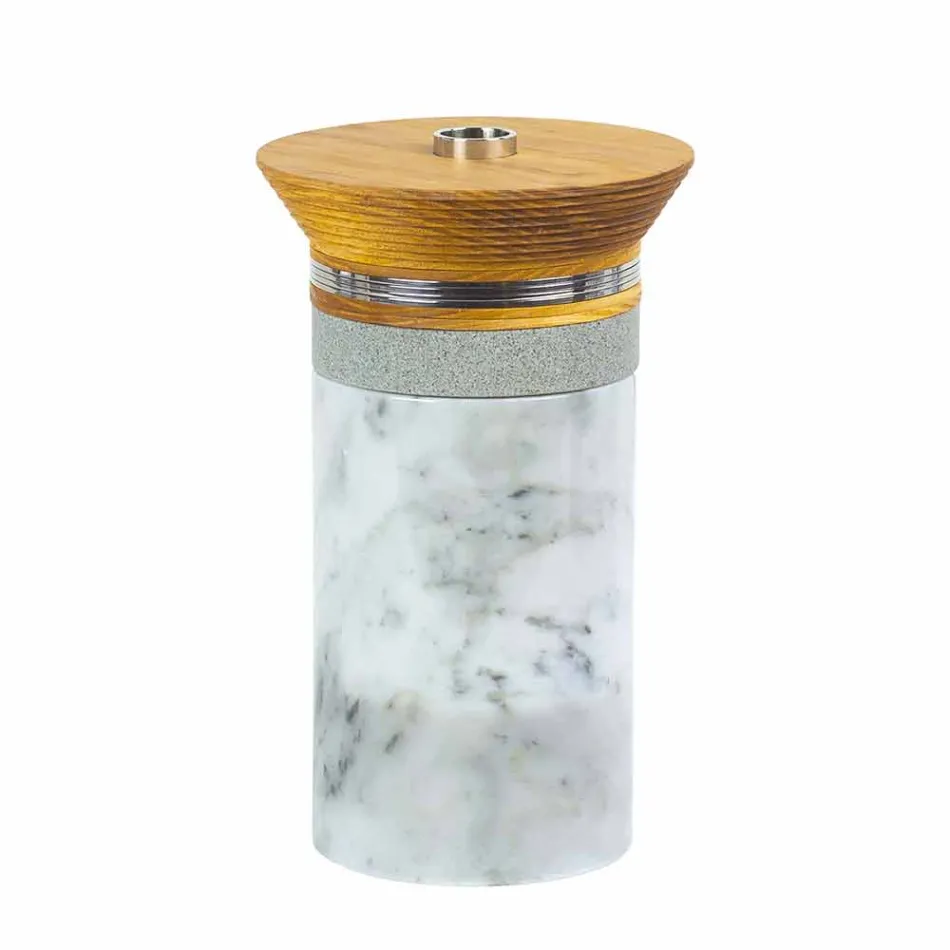 Cocktail Service Aperitif tillbehör i marmor, trä, stål - Norman Viadurini