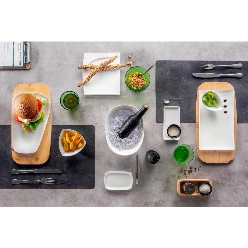 Moderna porslin Aperitif-rätter set 36 stycken - Nalah Viadurini