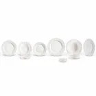 Uppsättning av 27 eleganta vita porslinsdesignplattor - Gimignano Viadurini