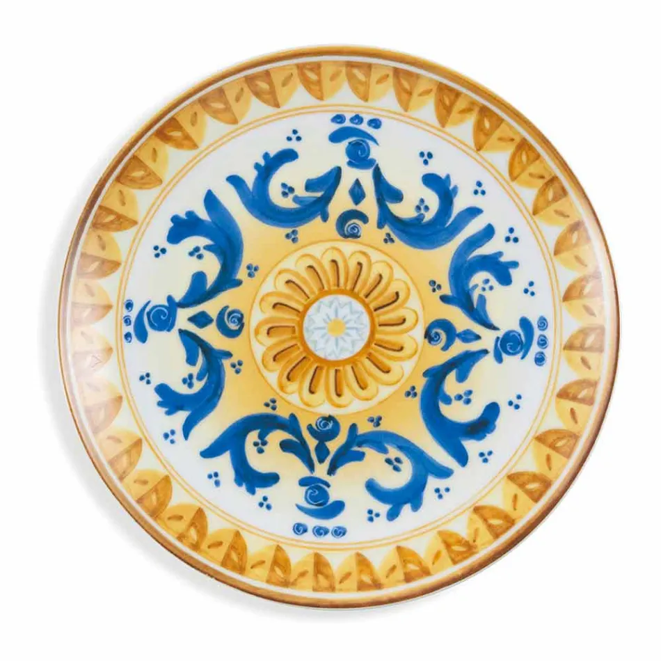 Servicefärgade och moderna rätter Servis komplett set 18 delar - Cefalu Viadurini