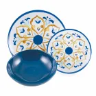 Servicefärgade och moderna rätter Servis komplett set 18 delar - Cefalu Viadurini