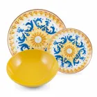 Servicefärgade och moderna rätter Servis komplett set 18 delar - Cefalu Viadurini