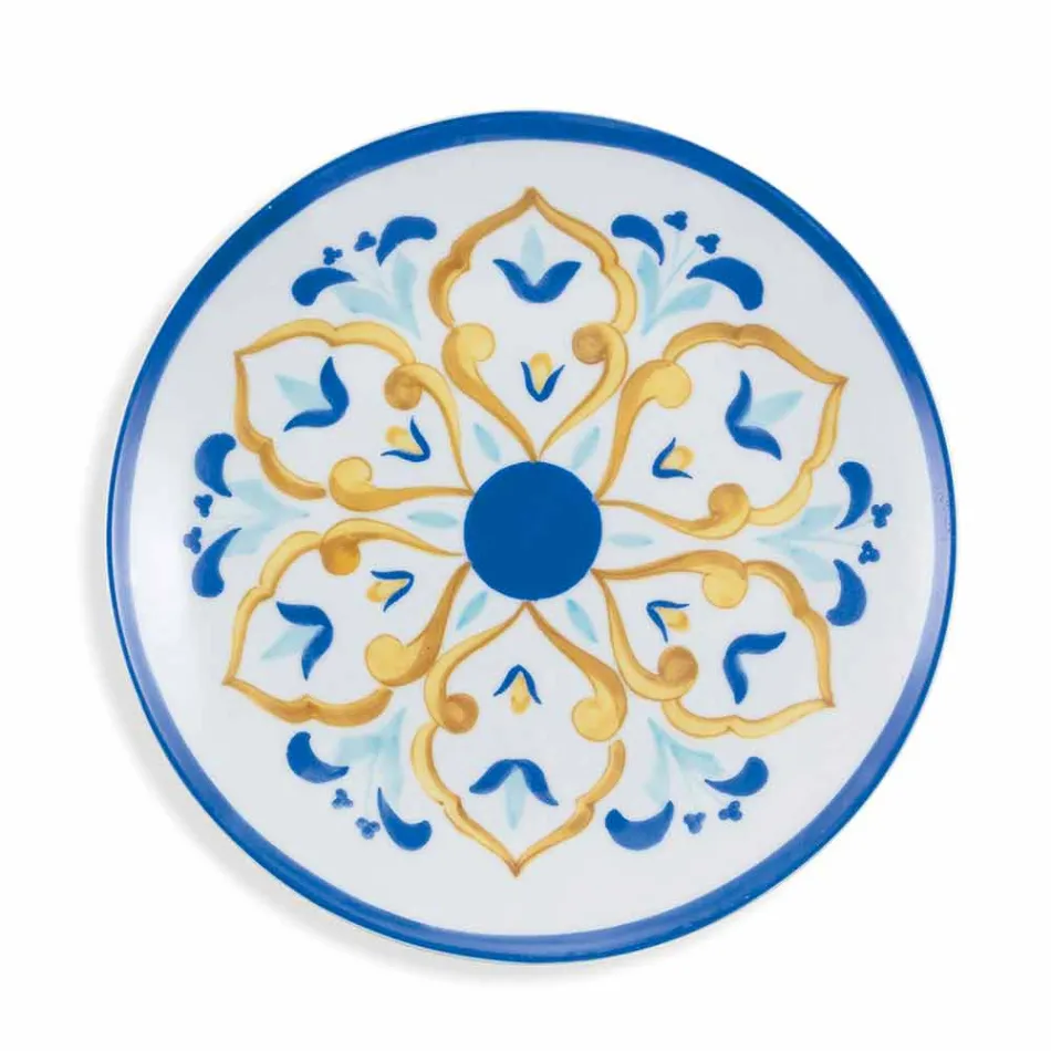 Servicefärgade och moderna rätter Servis komplett set 18 delar - Cefalu Viadurini