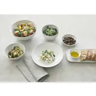 Modern design porslin aperitif tallrikar Set 8 stycken - Galatino Viadurini
