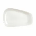 Vit porslinsmiddags- eller serveringsdisk - Nalah Viadurini