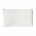 Vit porslinsmiddags- eller serveringsdisk - Nalah Viadurini