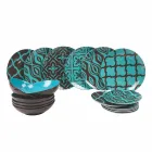 Servis Set Porslin Färgat Porslin Modern 18 Pieces - Timesquare Viadurini