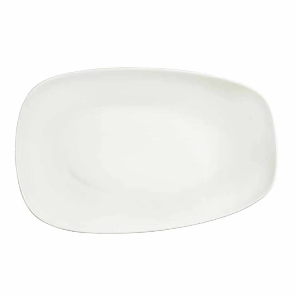 Vit porslin servis Set 23 delar modern och elegant design - Nalah Viadurini