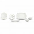 Vit porslin servis Set 23 delar modern och elegant design - Nalah