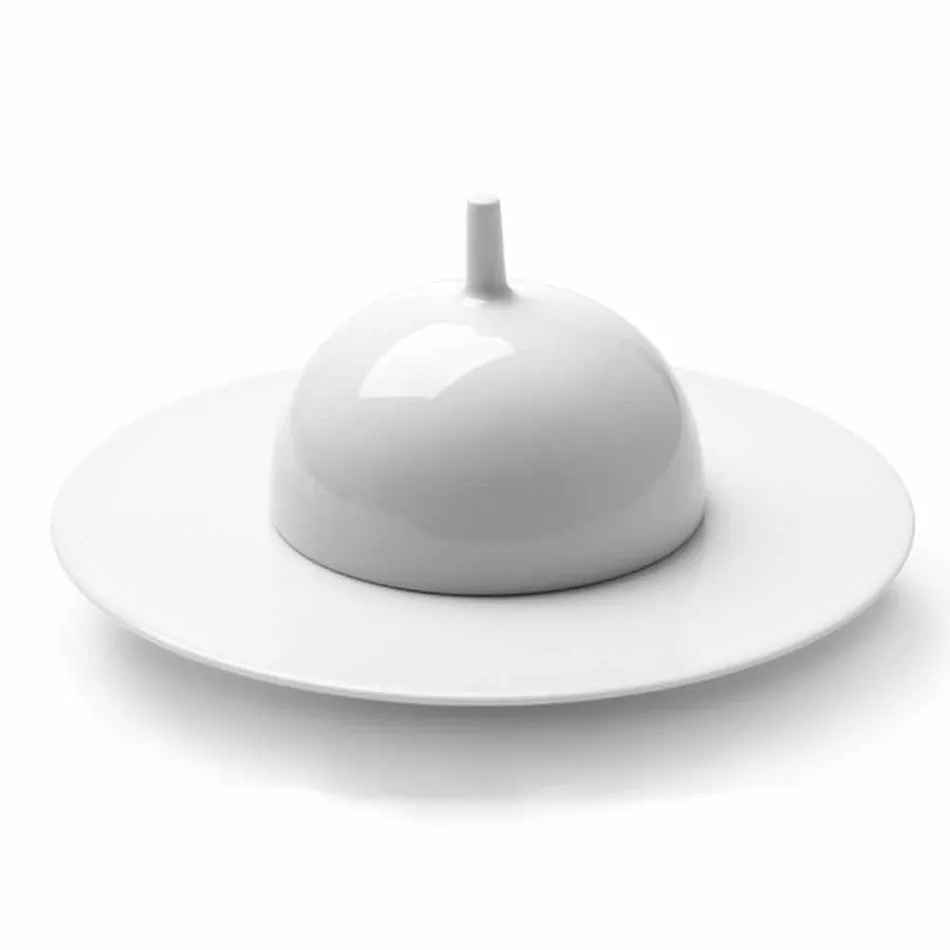 Modern och elegant middagsuppsättning i porslin 24 delar - teleskop Viadurini