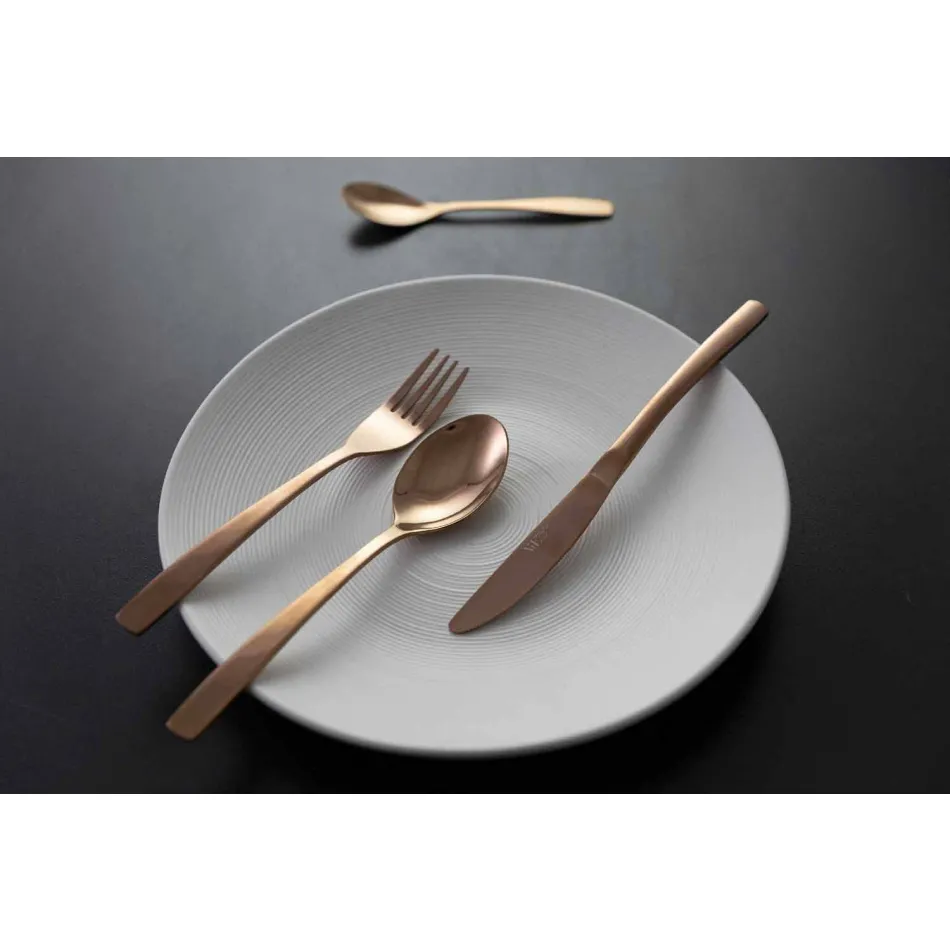 Lyxbestick i rostfritt stål med bestick - Wisconsinpos Viadurini