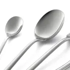 Fyrkantig design polerat rostfritt stål bestickset 24 delar - Bumbun Viadurini