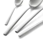 Fyrkantig design polerat rostfritt stål bestickset 24 delar - Bumbun Viadurini