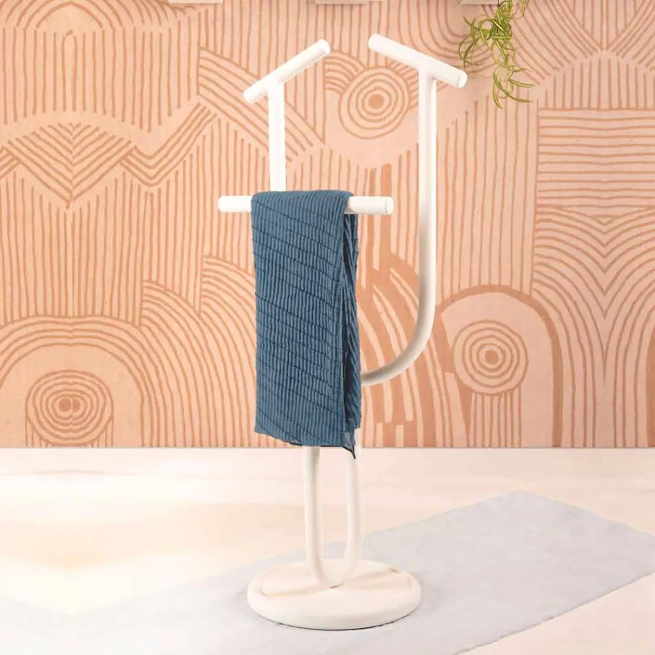 Betjänad stativ i RAL målat stål tillverkat i Italien - Arcano Viadurini