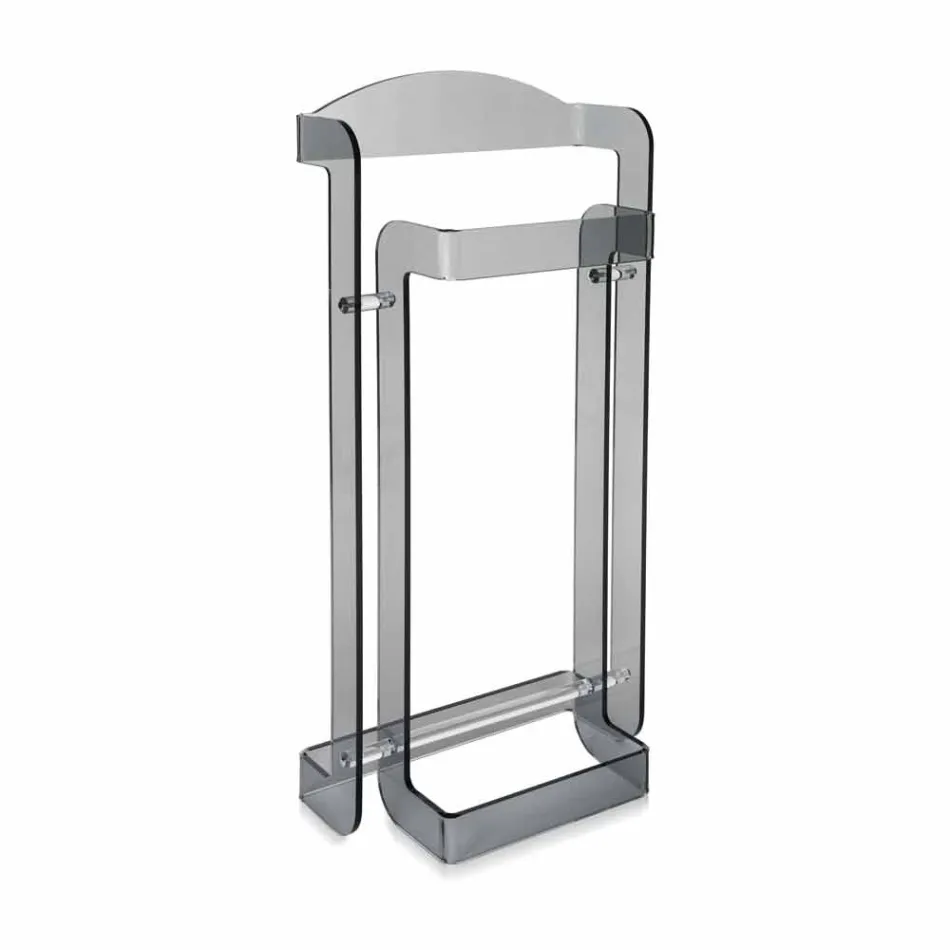 Modern design Servomuto plexiglas rökt Mose, tillverkad i Italien Viadurini