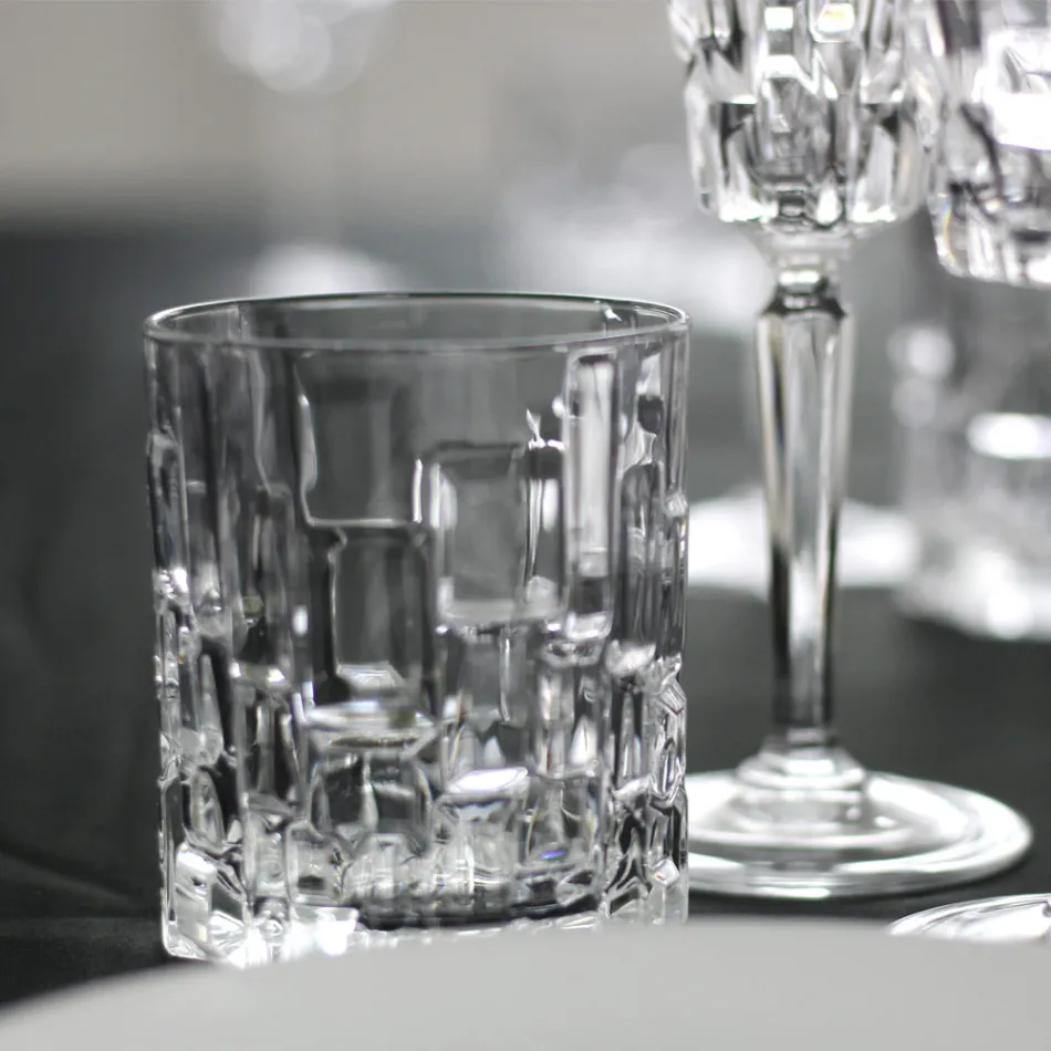 Set med 18 lyxiga kristallglas - Luxuryglass25 Viadurini