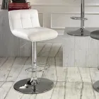 Set med 2 Ida designer vadderade pallar, höjdjusterbara Viadurini