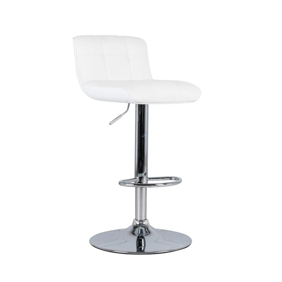 Set med 2 Ida designer vadderade pallar, höjdjusterbara Viadurini