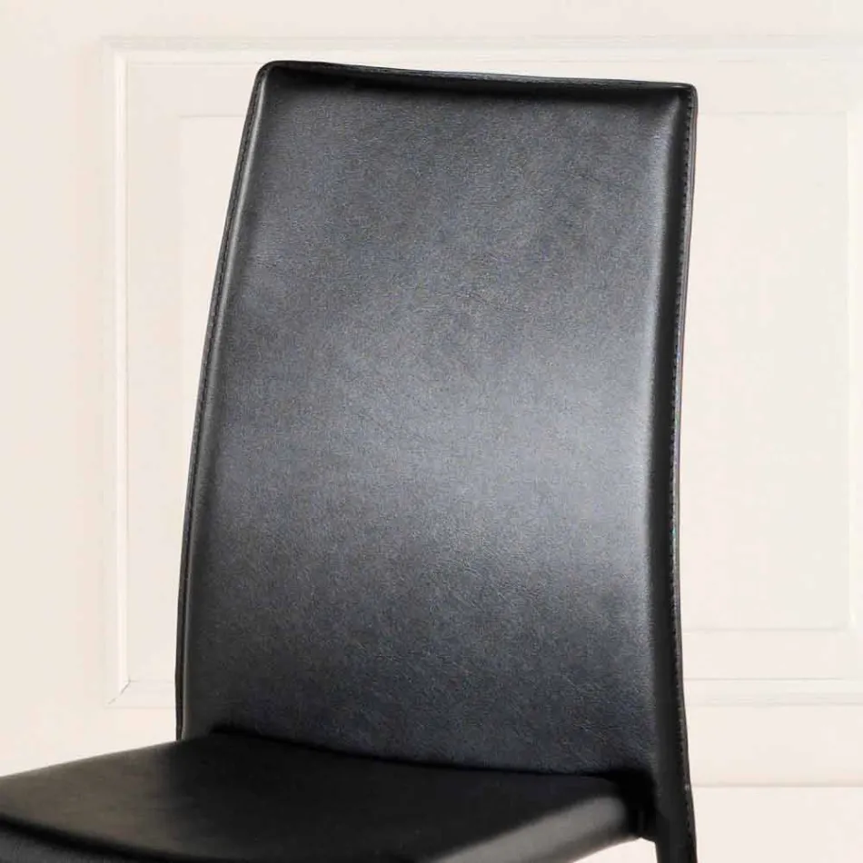 September 4 moderna stolar Joy konstläder, helt täckt Viadurini