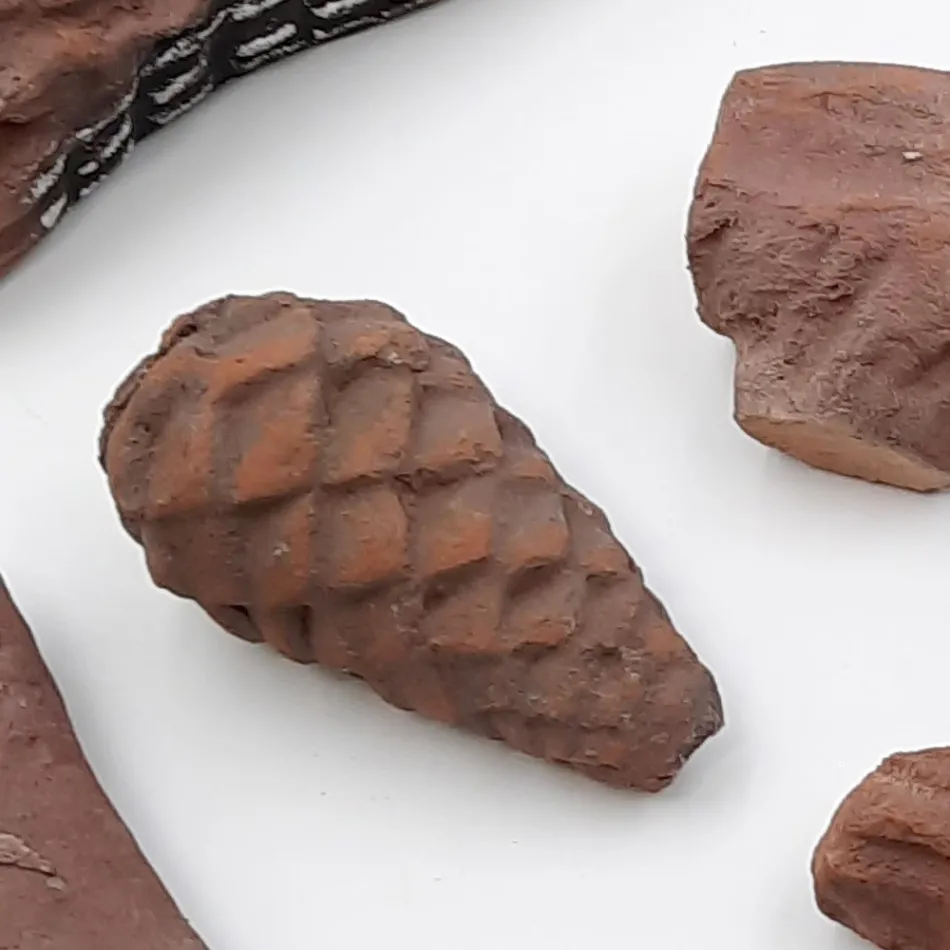 Set med 9 träslag gjorda av brandsäker gips för dekoration av biospis - Rio Viadurini