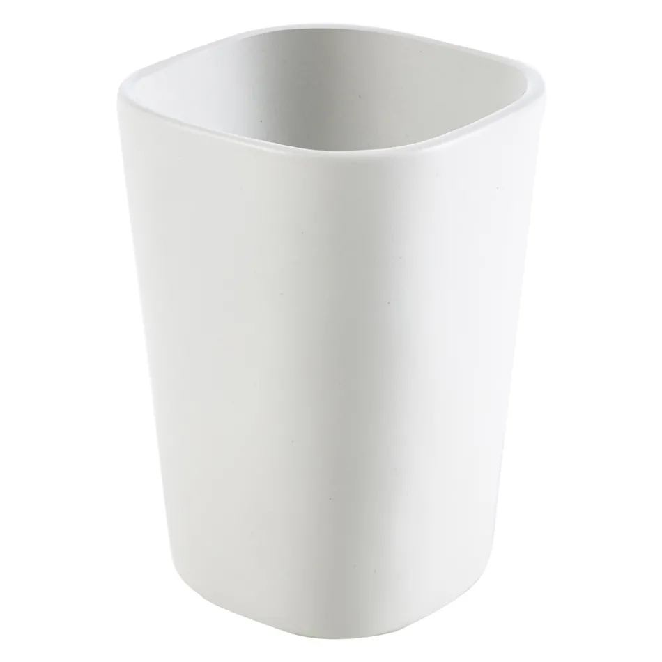 Carsoli keramiska och trä moderna badrumstillbehör set Viadurini