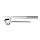 Set bestående av fruktsked, ätpinnar och bestick med origami - Osaka Viadurini