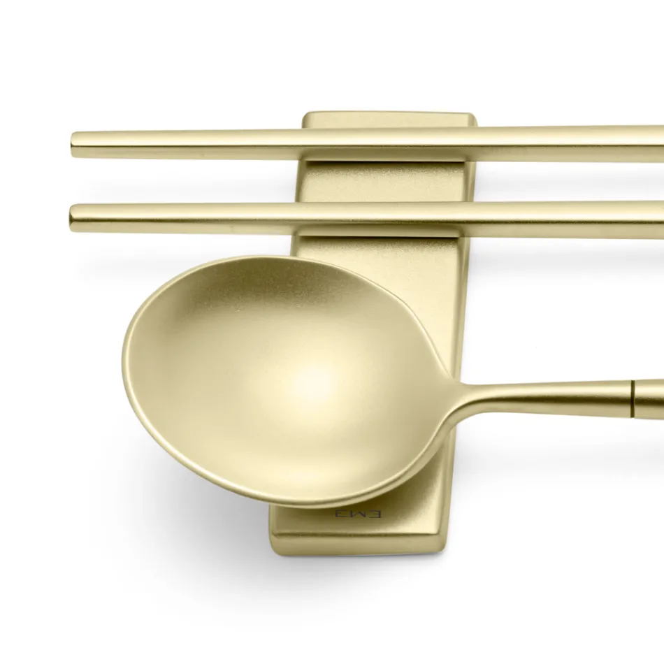 Set bestående av fruktsked, ätpinnar och bestick - Osaka Viadurini