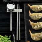 Set bestående av fruktsked, ätpinnar och bestick - Osaka Viadurini